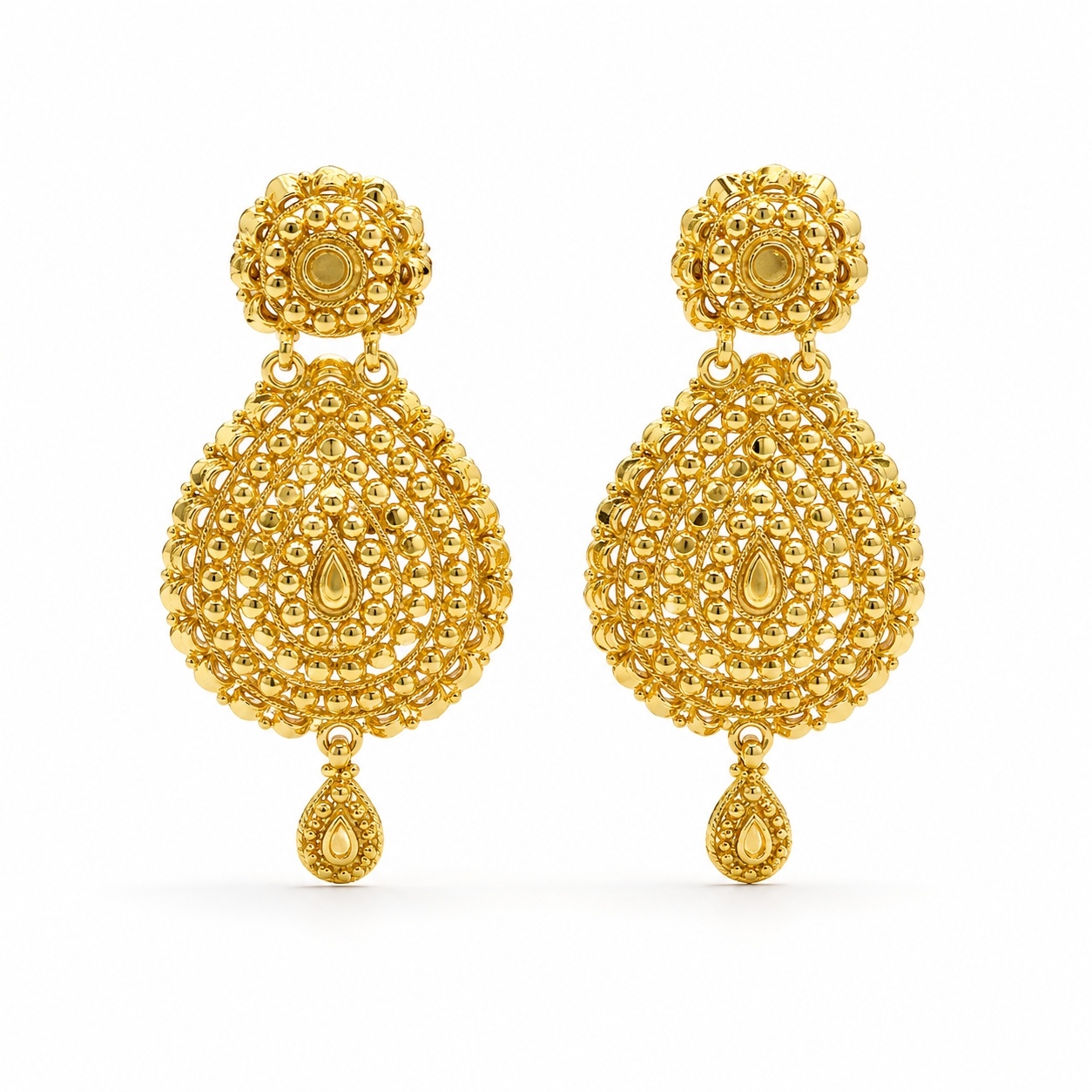 Gold traditional earrings