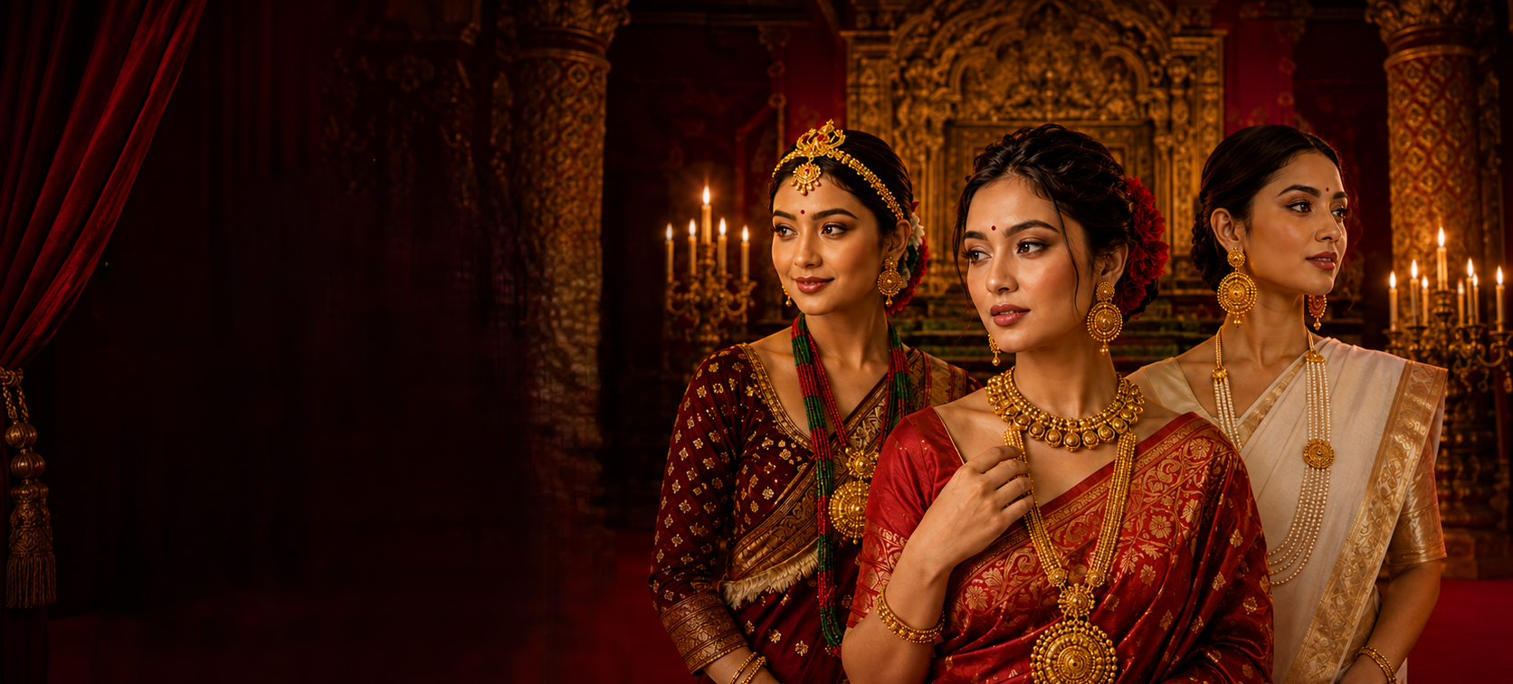 Featured temple gold jewellery collection