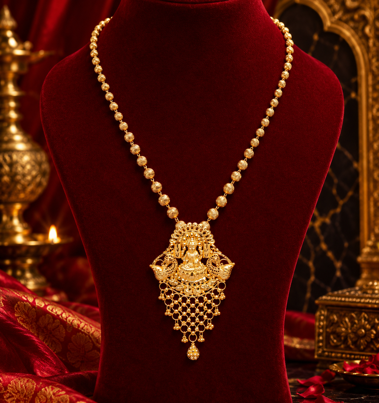 Bridal gold necklace
